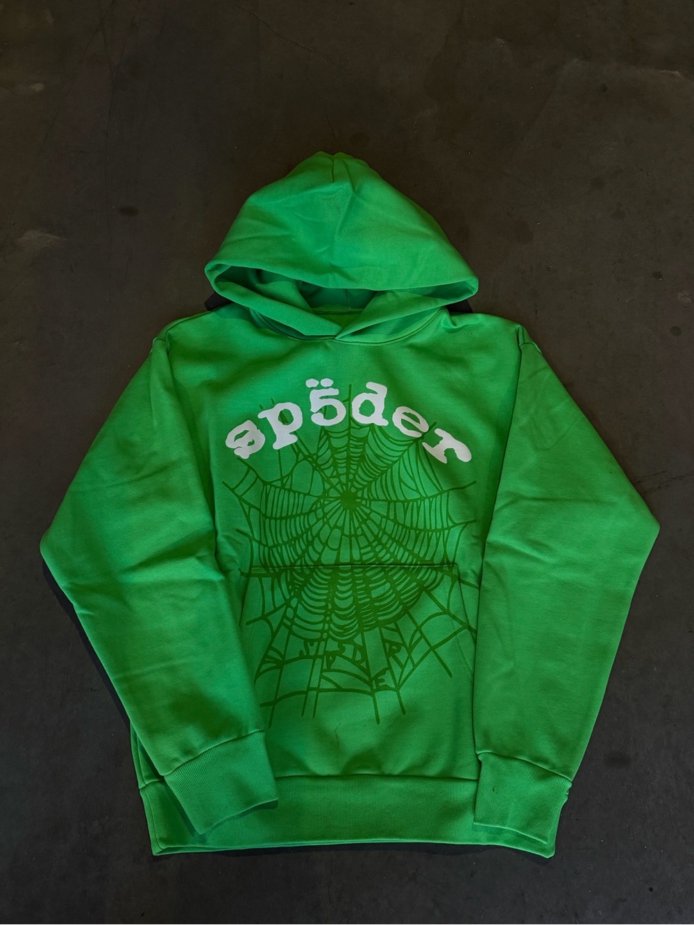 Spider Green Graphic Hoodie Sweatshirt